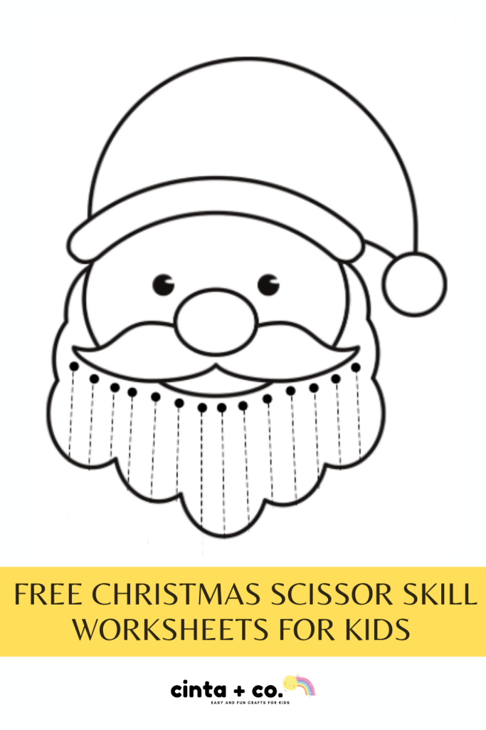 FREE Printable Scissors Skills Haircut Worksheets - Little Lions